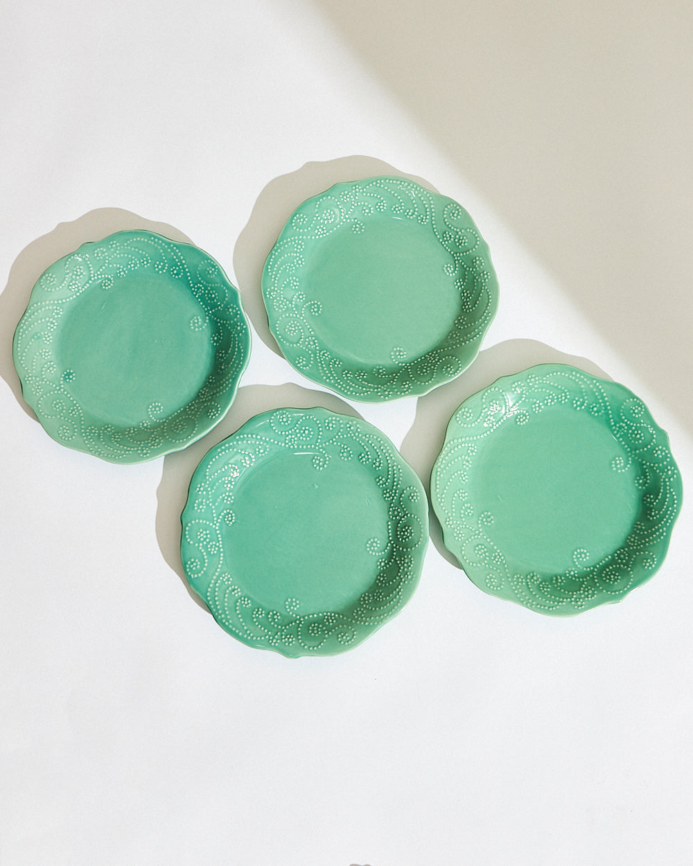 Essentials Lace Dinner Plate, Green