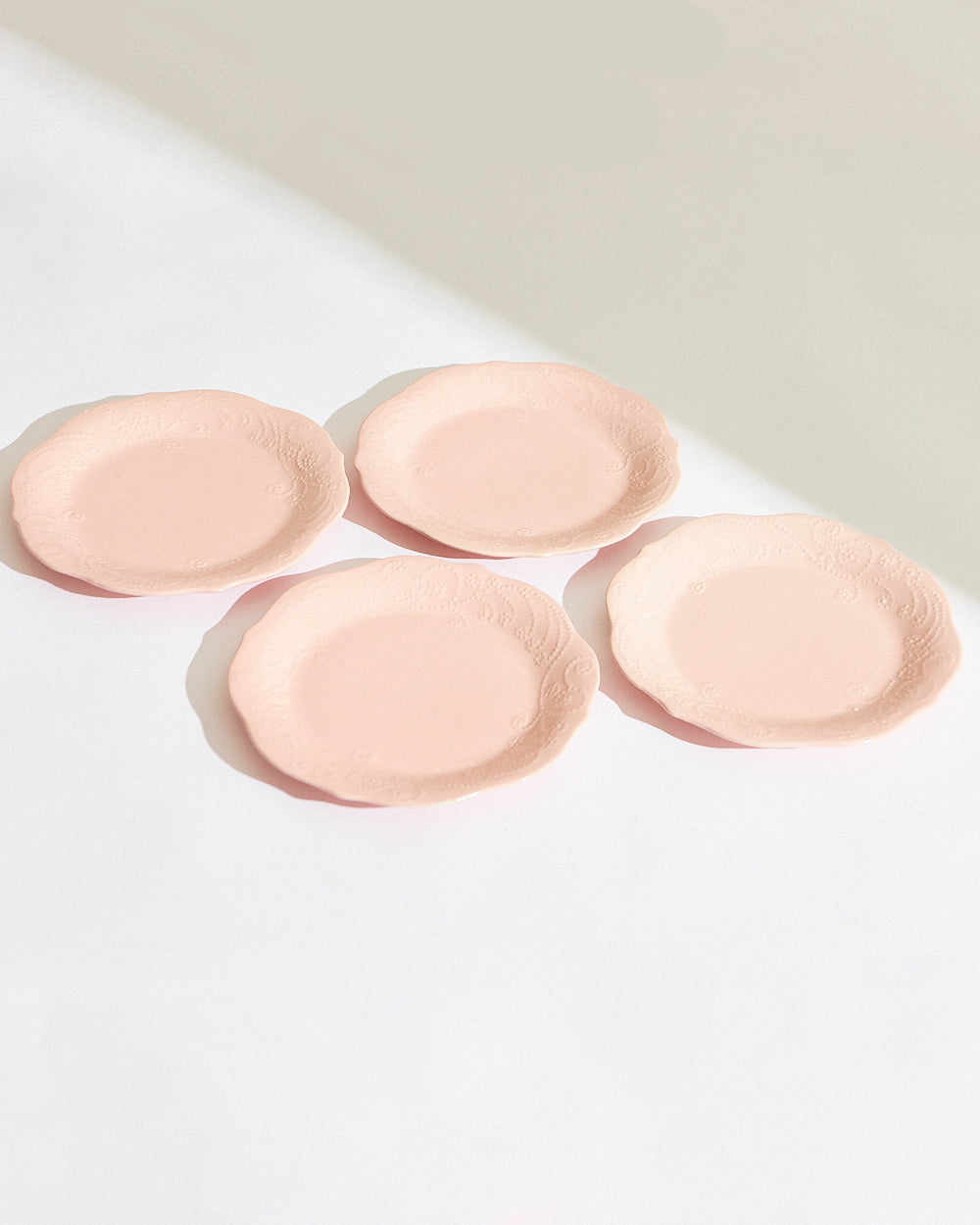 Essentials Lace Dinner Plate, Pink