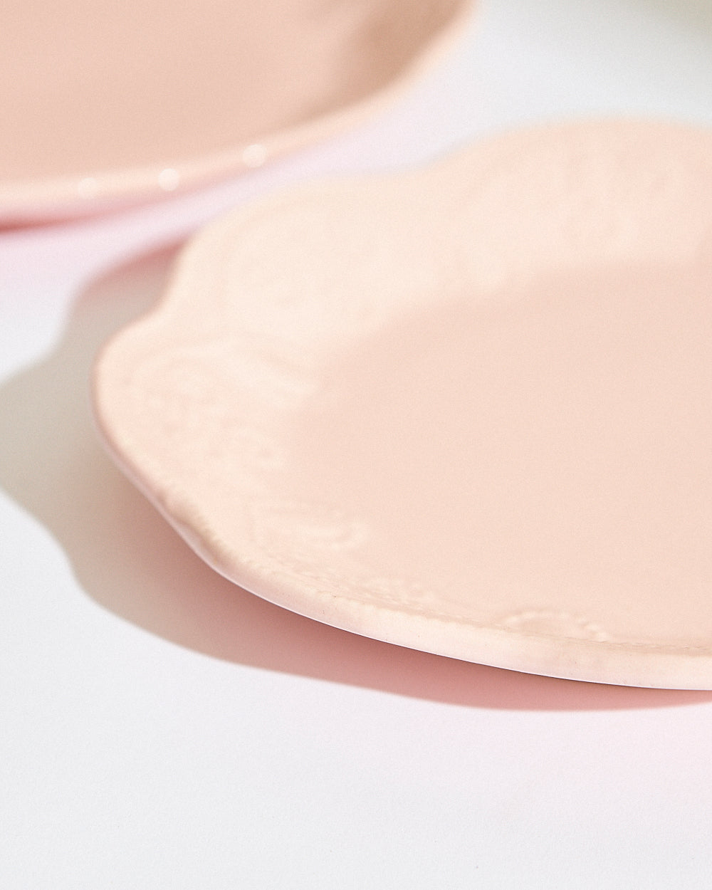 Essentials Lace Quarter Plate, Pink