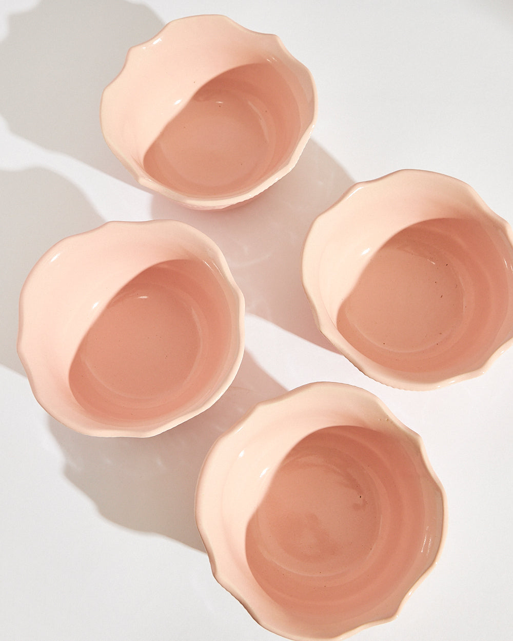Essentials Lace Serving Bowl,Pink