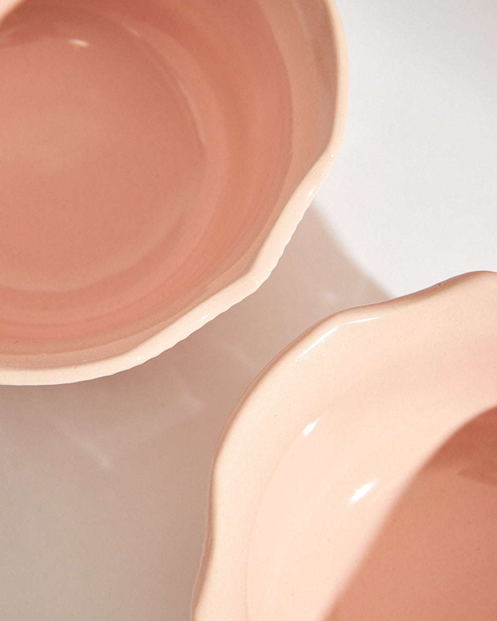 Essentials Lace Serving Bowl,Pink