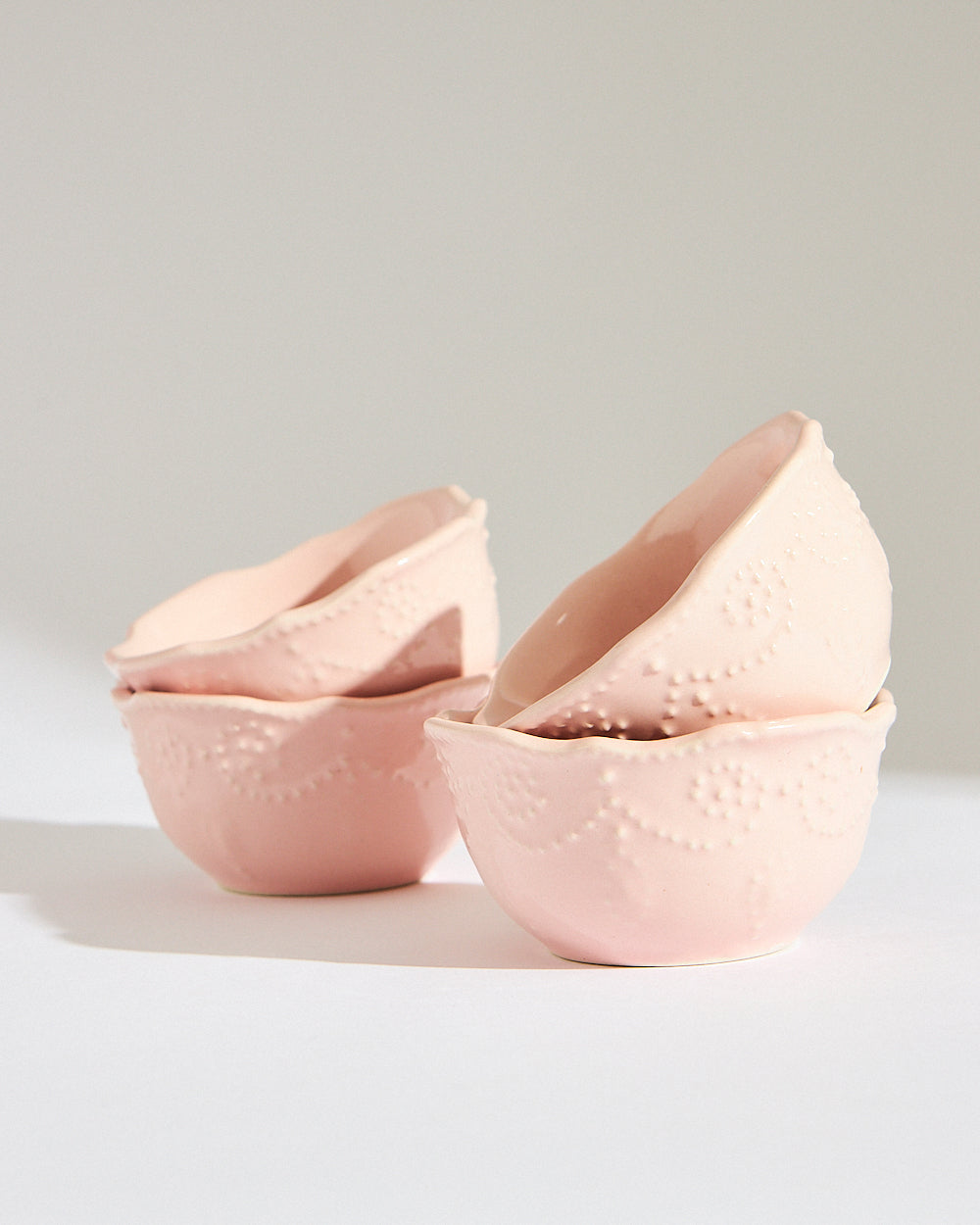 Essentials Lace Lentil Bowl, Pink