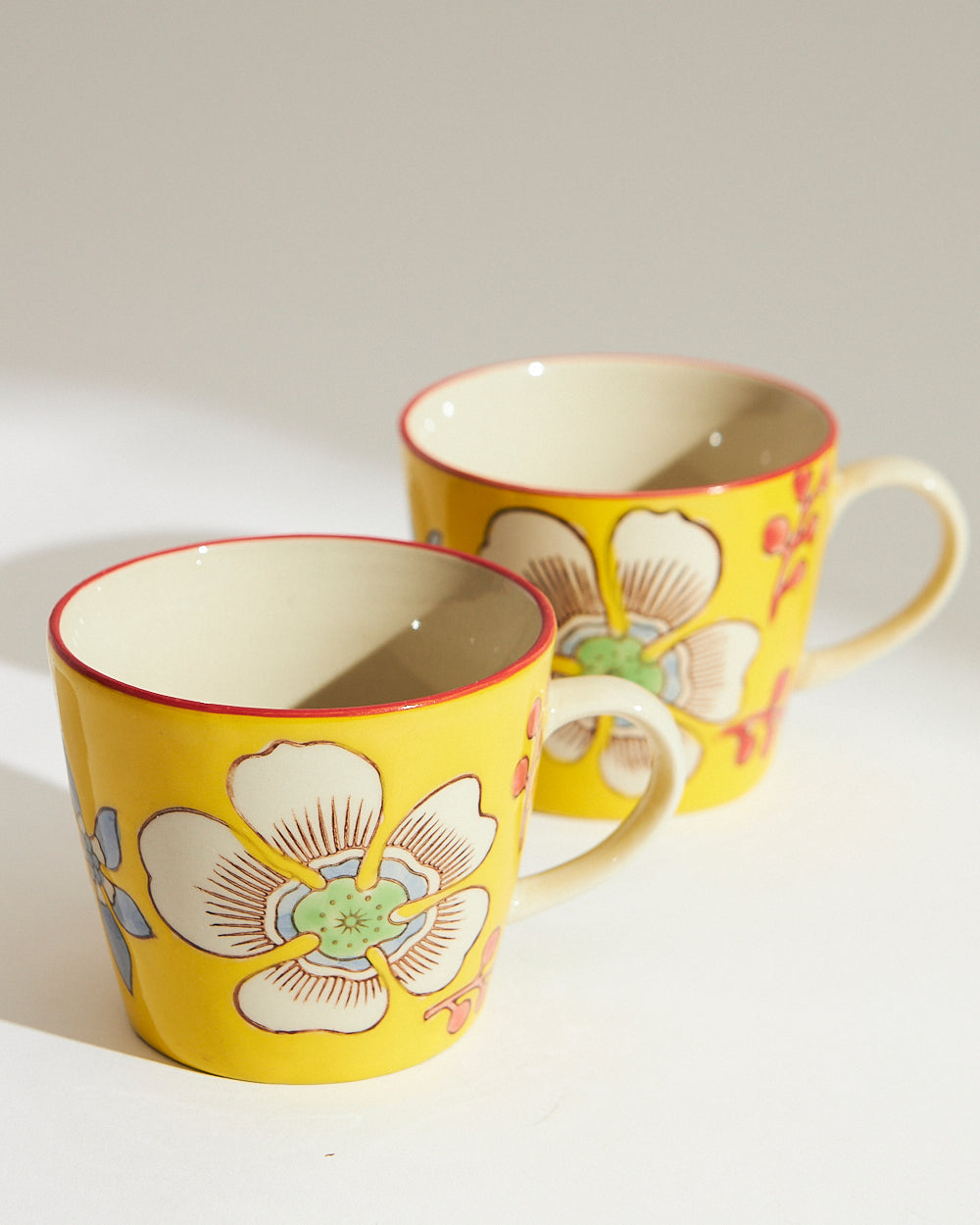 Hibiscus Bloom Mugs Gift Box | Set of 2
