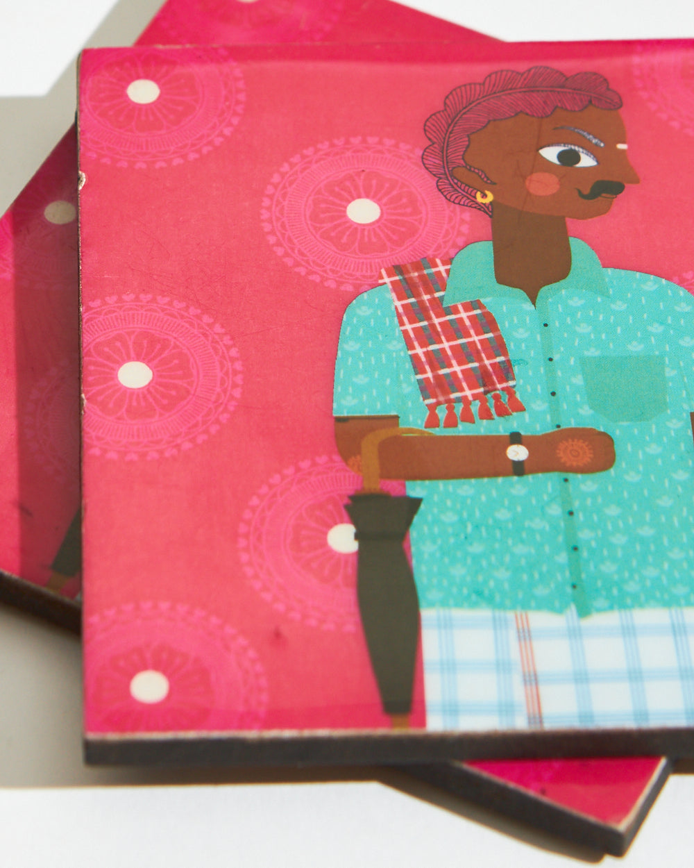 Folk Funk Coasters + Ferrero Rocher Set