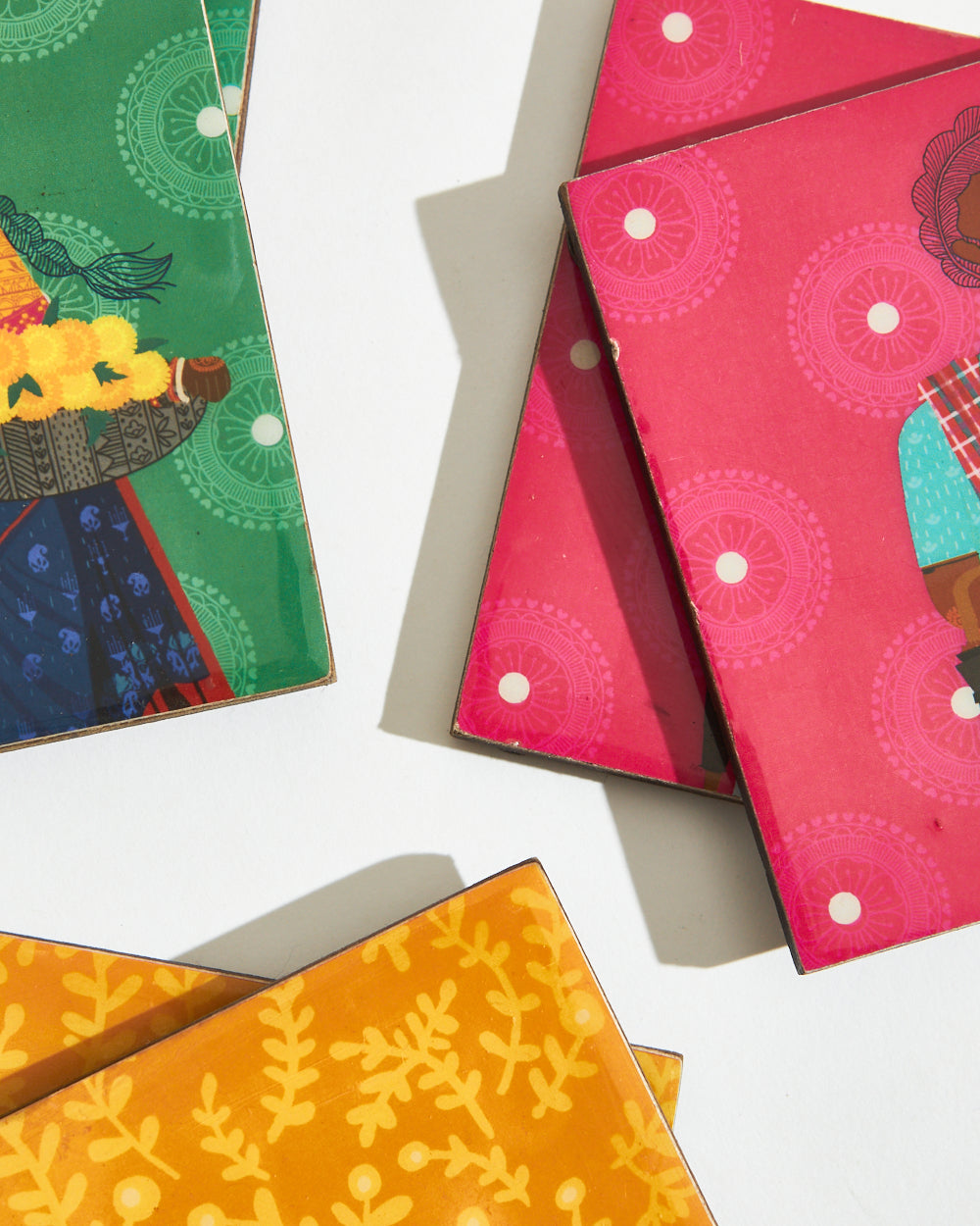 Folk Funk Coasters + Ferrero Rocher Set