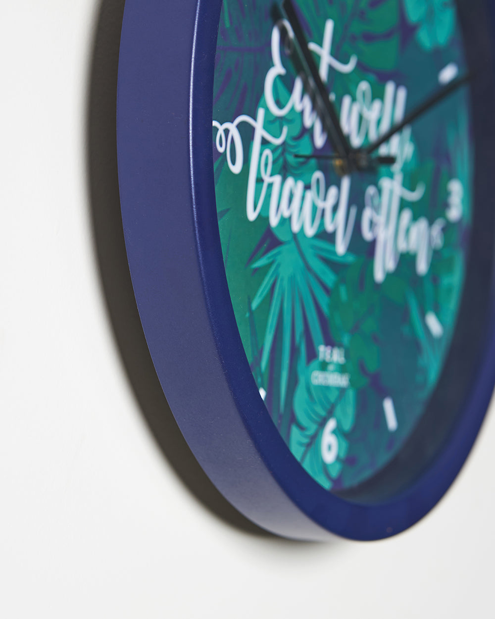 Teal by Chumbak Wall Clocks | 11 inch| Silent Sweep movement