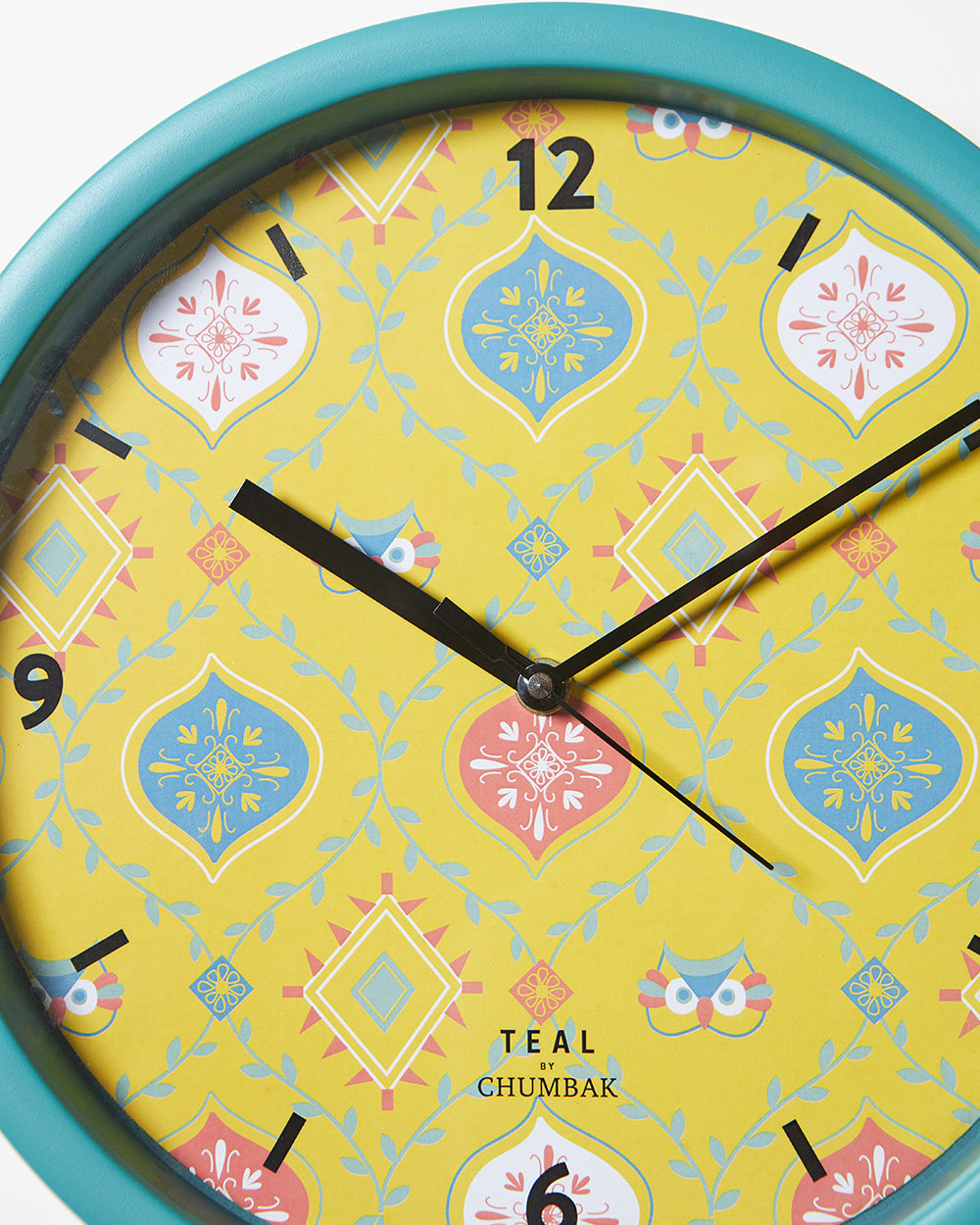 Teal by Chumbak | Mughal Jaali Wall Clock  | 11 inch