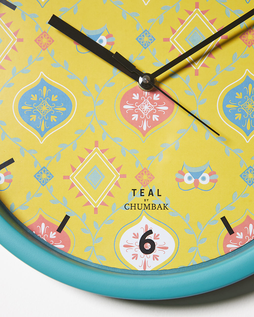 Teal by Chumbak | Mughal Jaali Wall Clock  | 11 inch