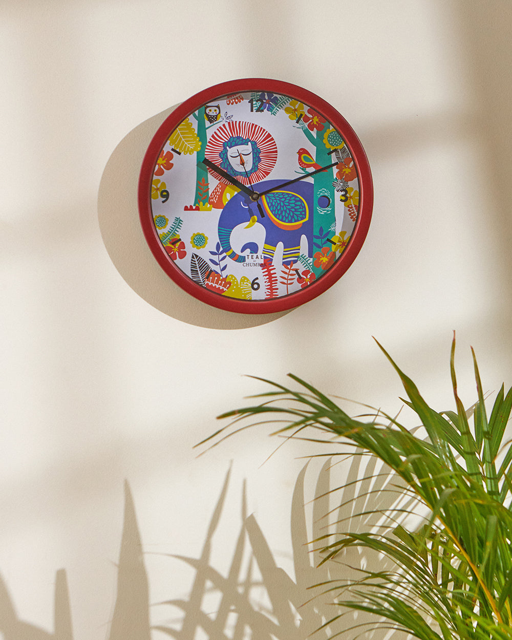 Teal by Chumbak Wall Clocks | 11 inch| Silent Sweep movement