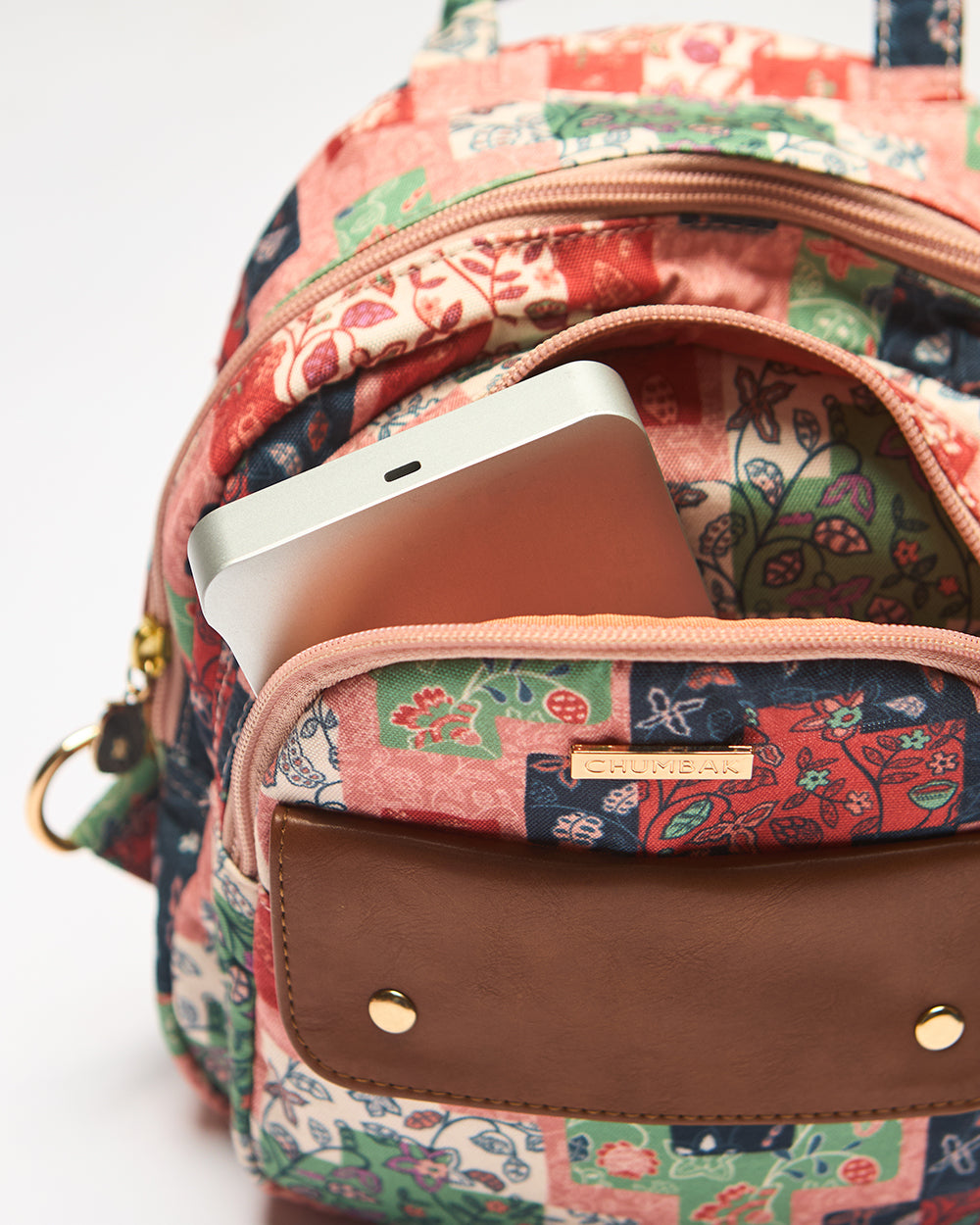 Raasta Mini Backpack - Batik Patch-print | Digital Nomad