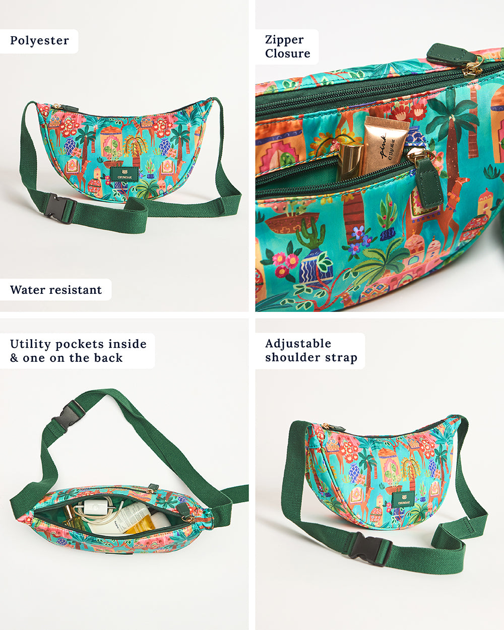 Trippy Half Moon Shoulder Bag - Jaipurscape | Digital Nomad