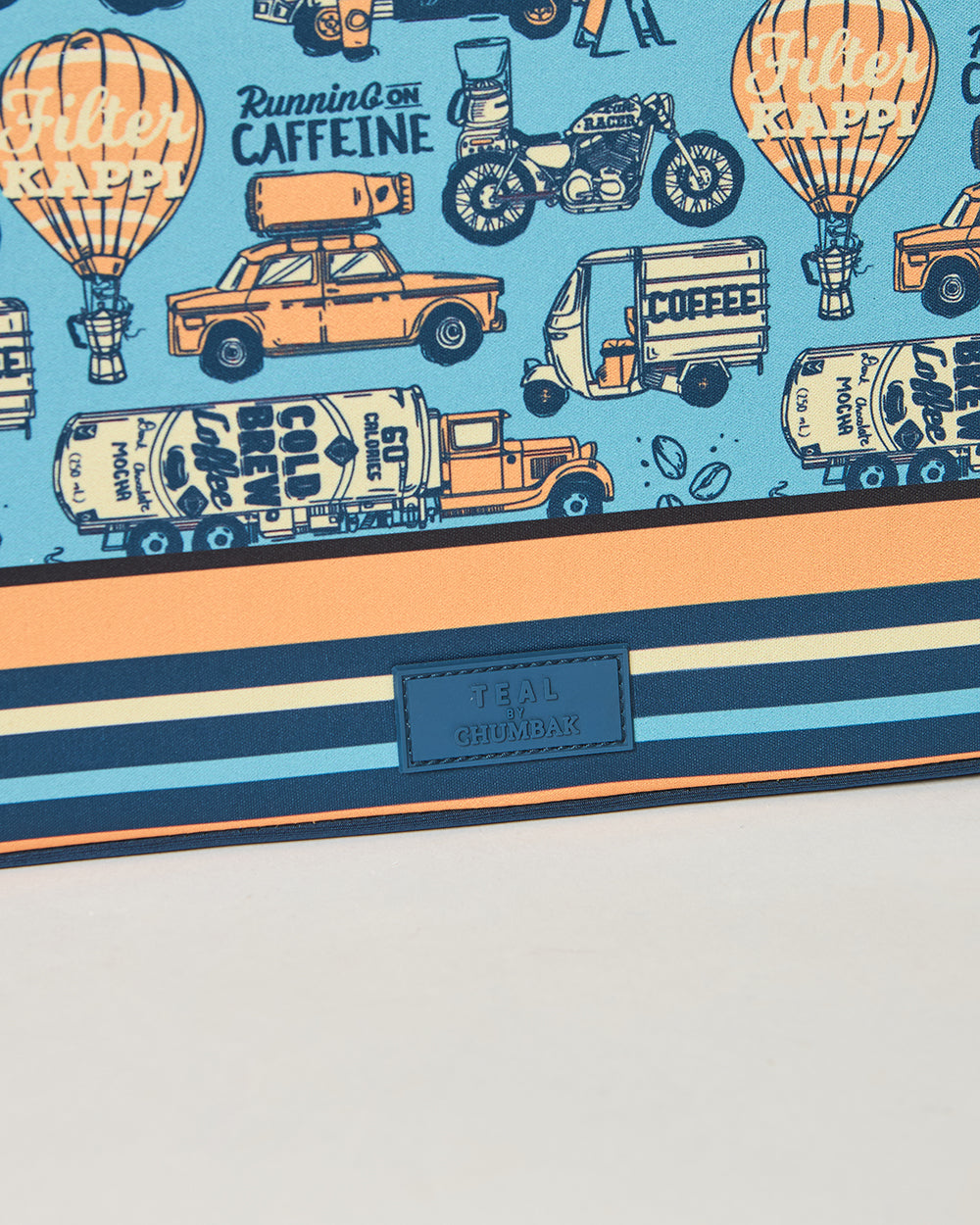 Teal by Chumbak Caffeine Hustle Laptop Sleeve, 13"