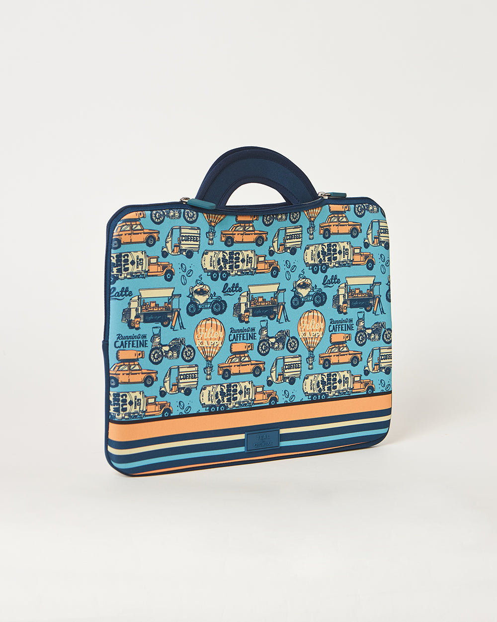 Teal by Chumbak Caffeine Hustle Laptop Sleeve, 15"