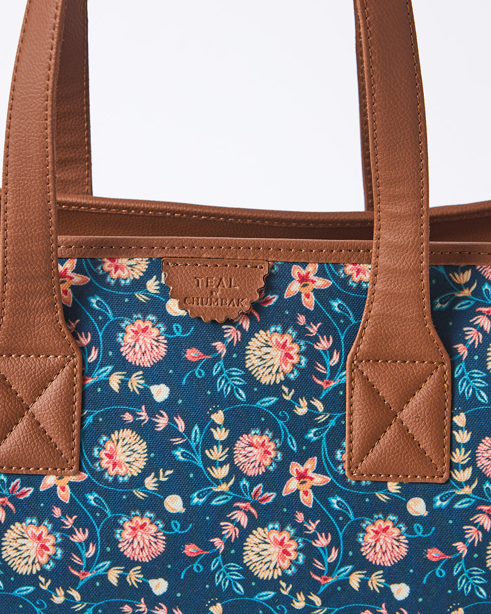Teal by Chumbak Blue Bloom Everyday Tote