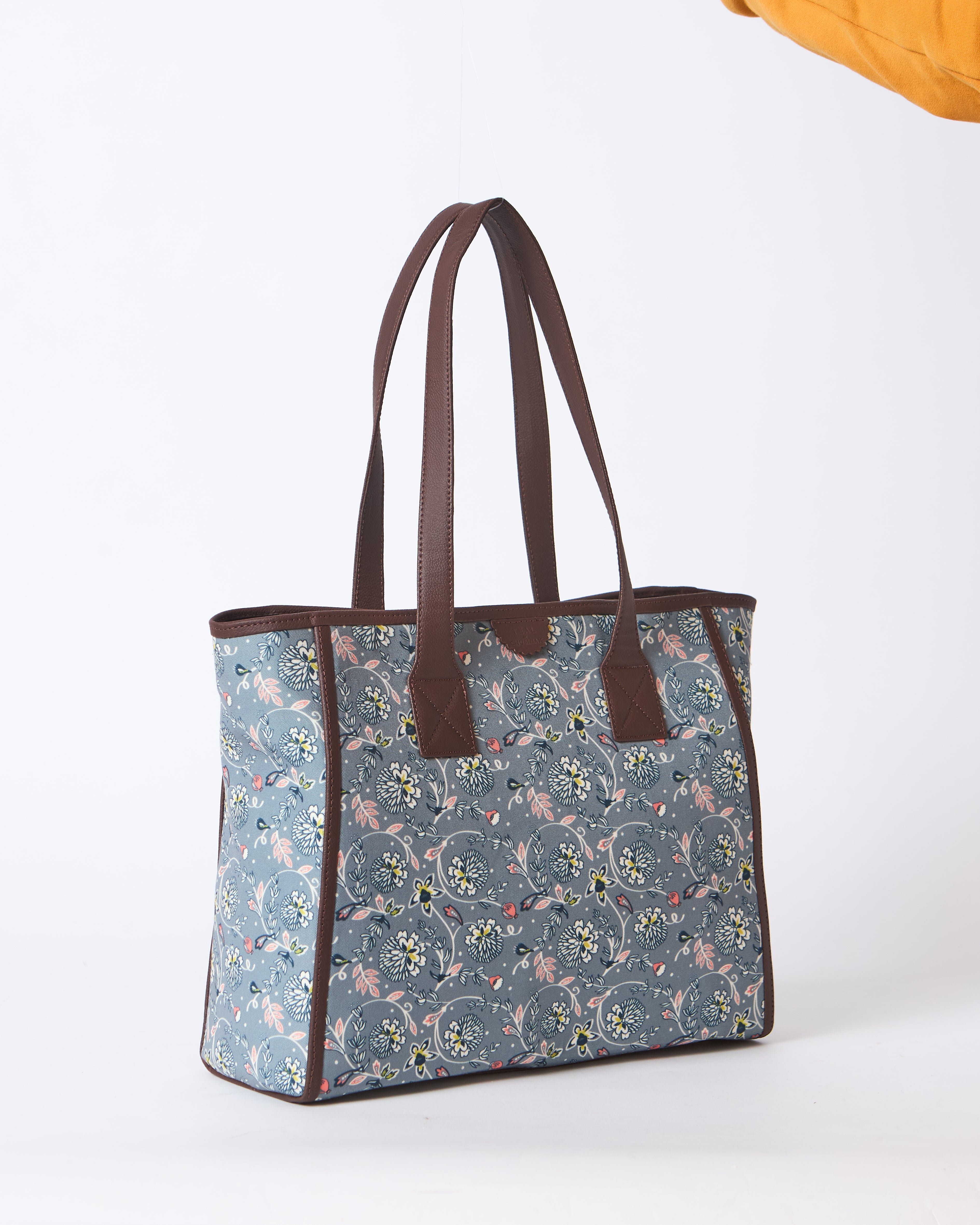 Teal by Chumbak Grey Bloom Everyday Tote