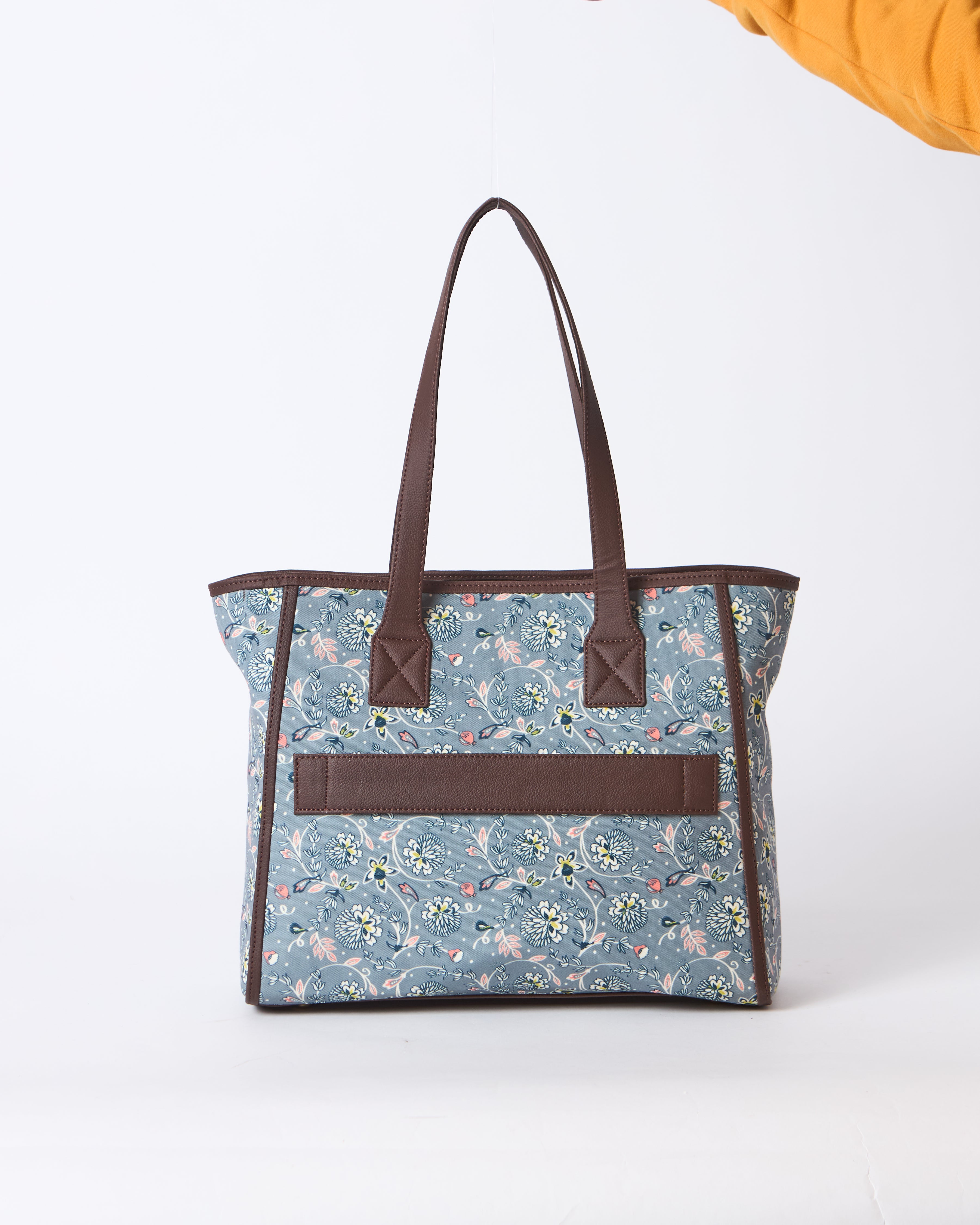 Teal by Chumbak Grey Bloom Everyday Tote