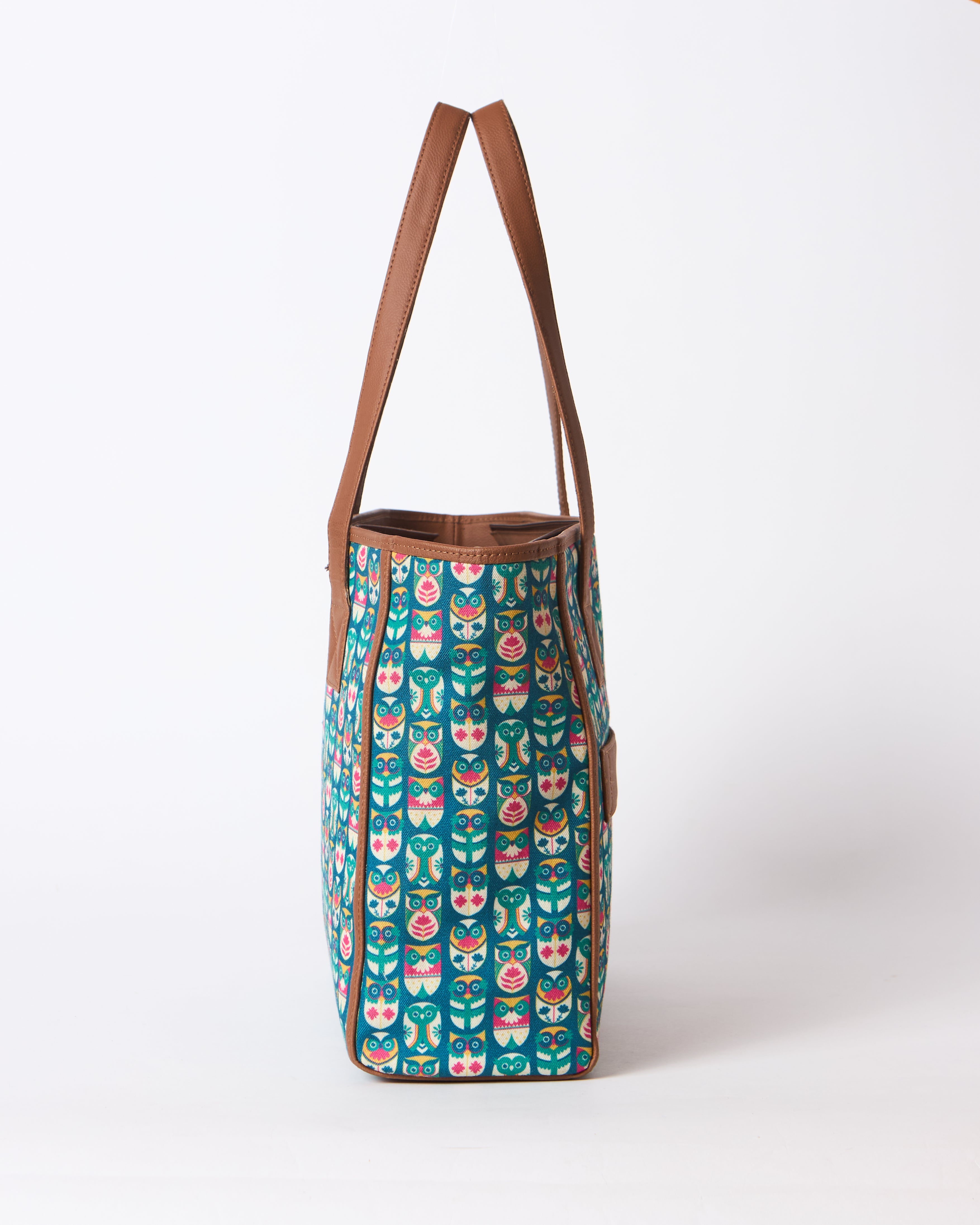 Teal by Chumbak Owl March Everyday Tote