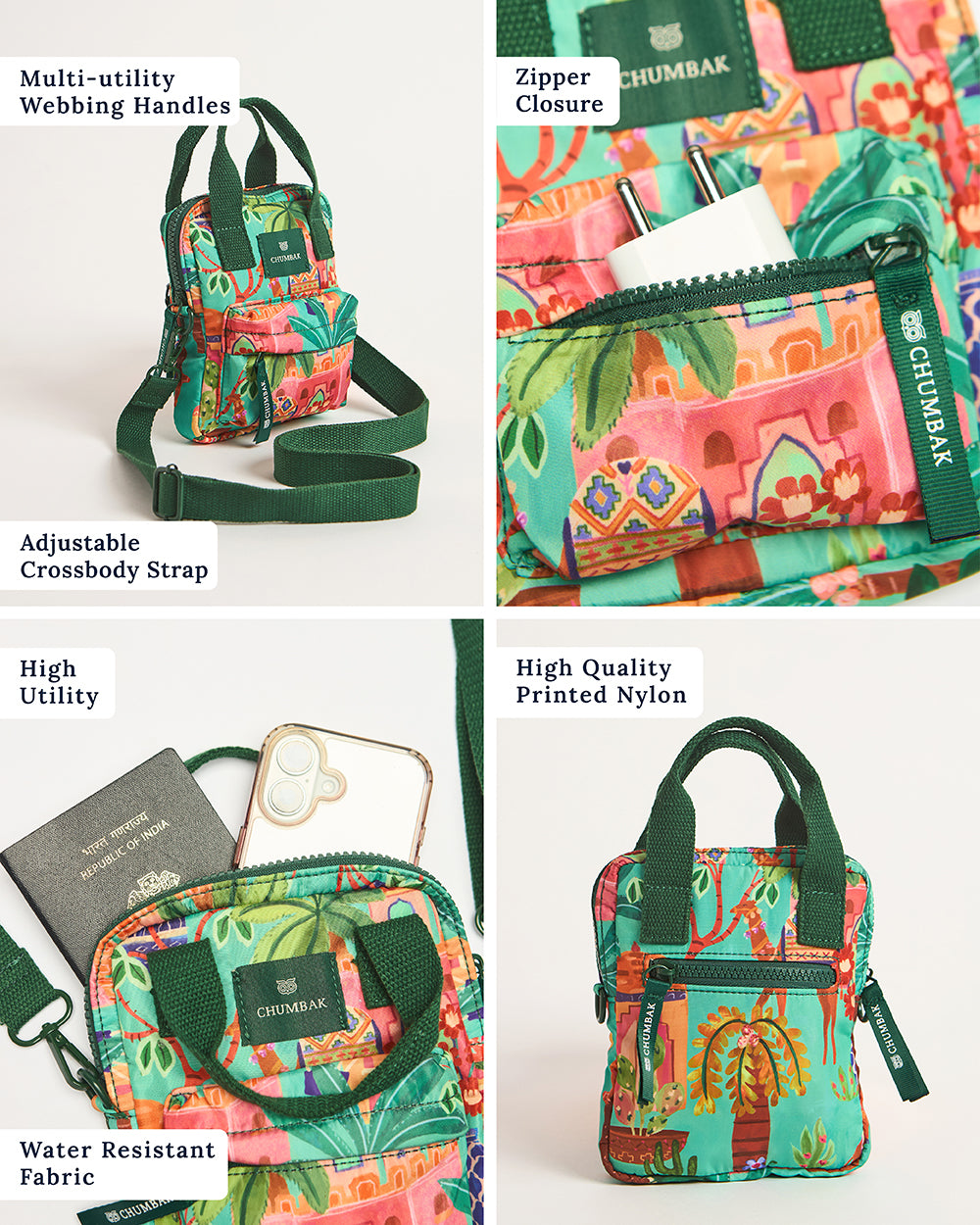 Nomad Mini Sling Bag - Jaipurscape | Digital Nomad