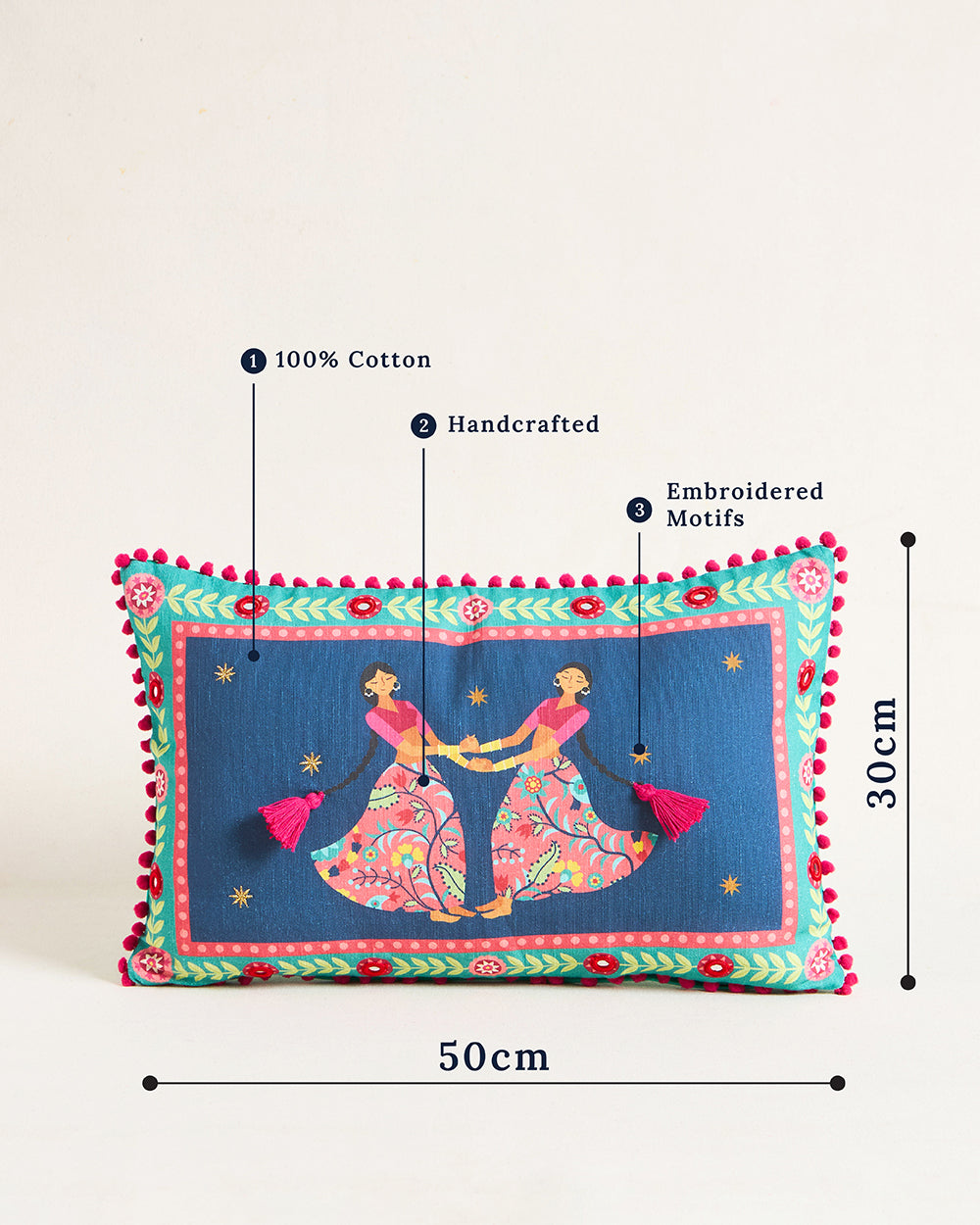 Jalsa Cushion Cover | 12"X20"