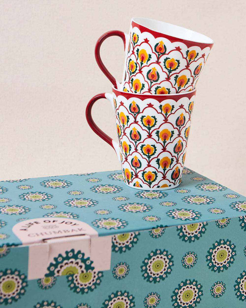 Suzani Bloom Tea Trio, Gift Set of 3 | Comes in a Gift Box