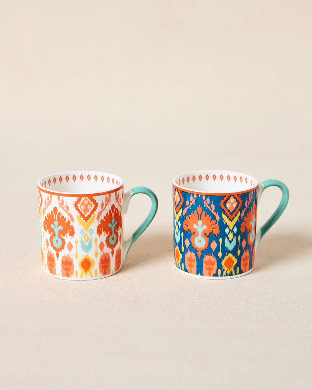 Ikat Tea Mugs Gift Set of 6