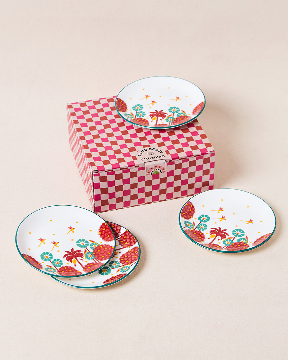 Saanjh Snack Plates Gift Set of 4