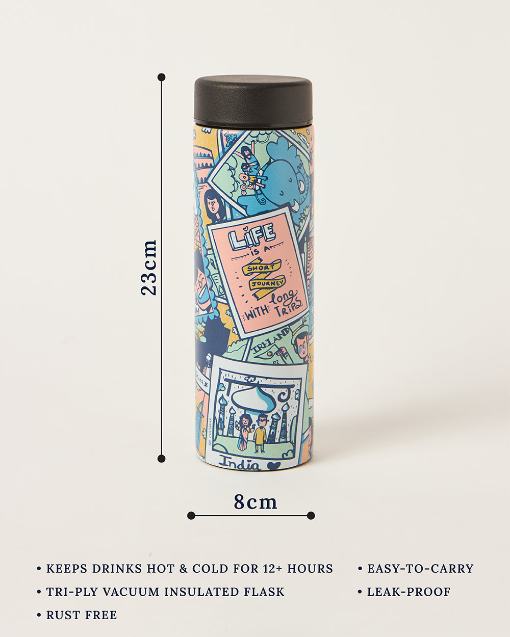 Midnight Garden Thermos Bottle, 500ml