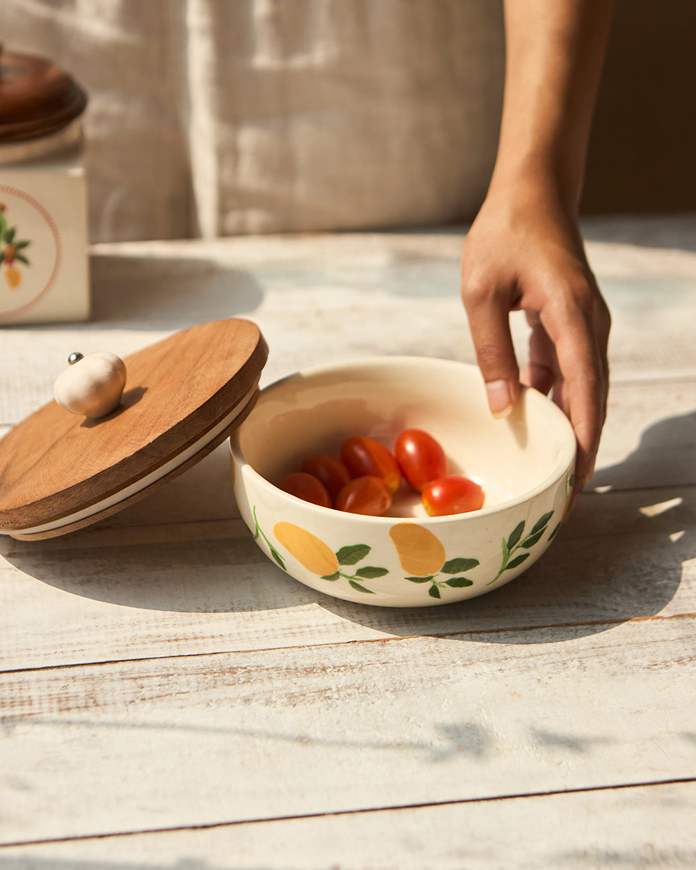 Serenade Storage Bowl with Lid| Summer Serenade