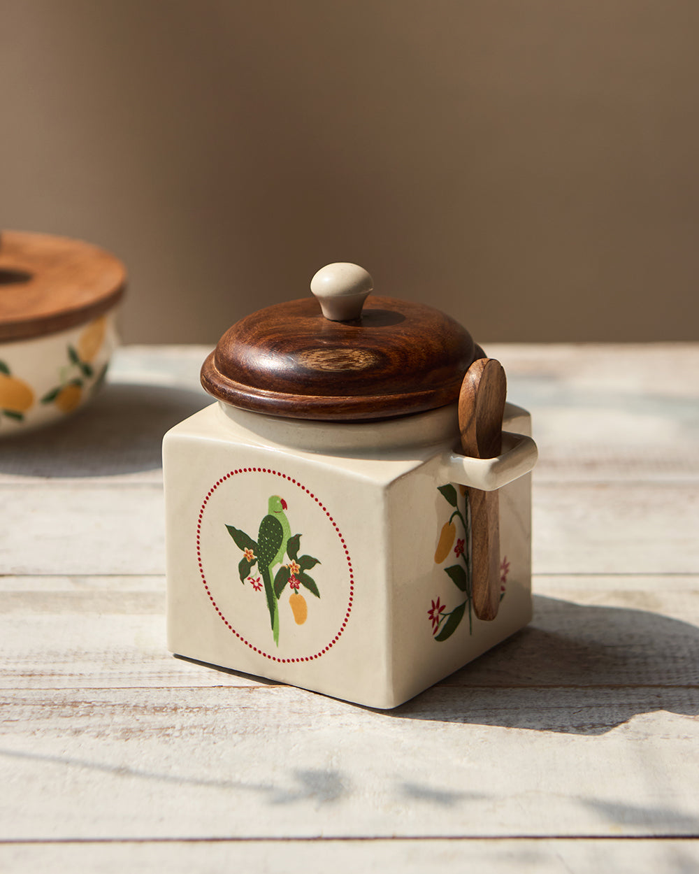 Serenade Storage Jar with Spoon| Summer Serenade