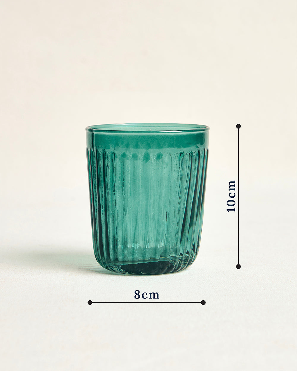 Cove Glass Tumblers - Set of 4, 250ml| Summer Serenade