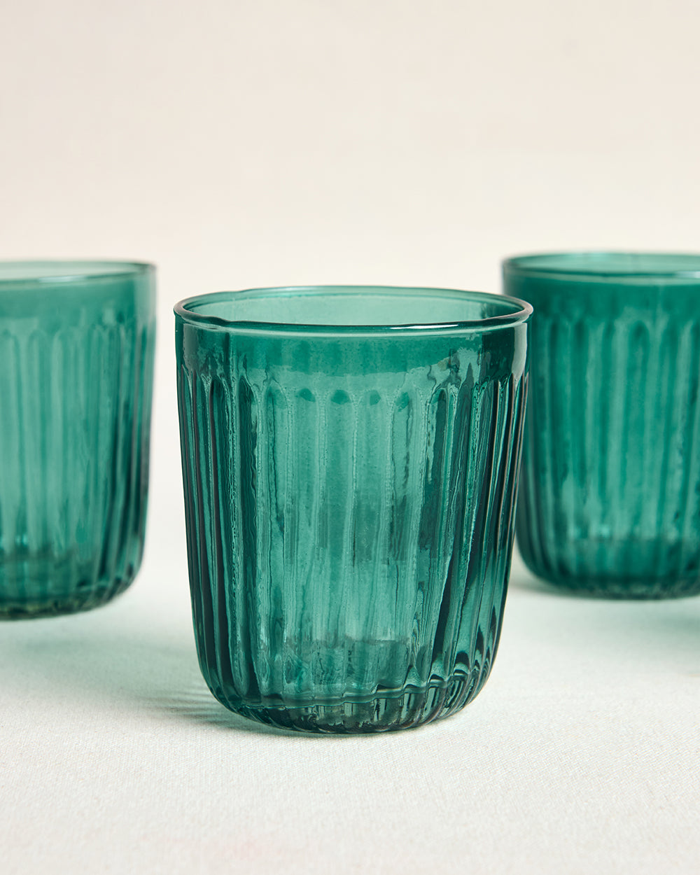 Cove Glass Tumblers - Set of 4, 250ml| Summer Serenade