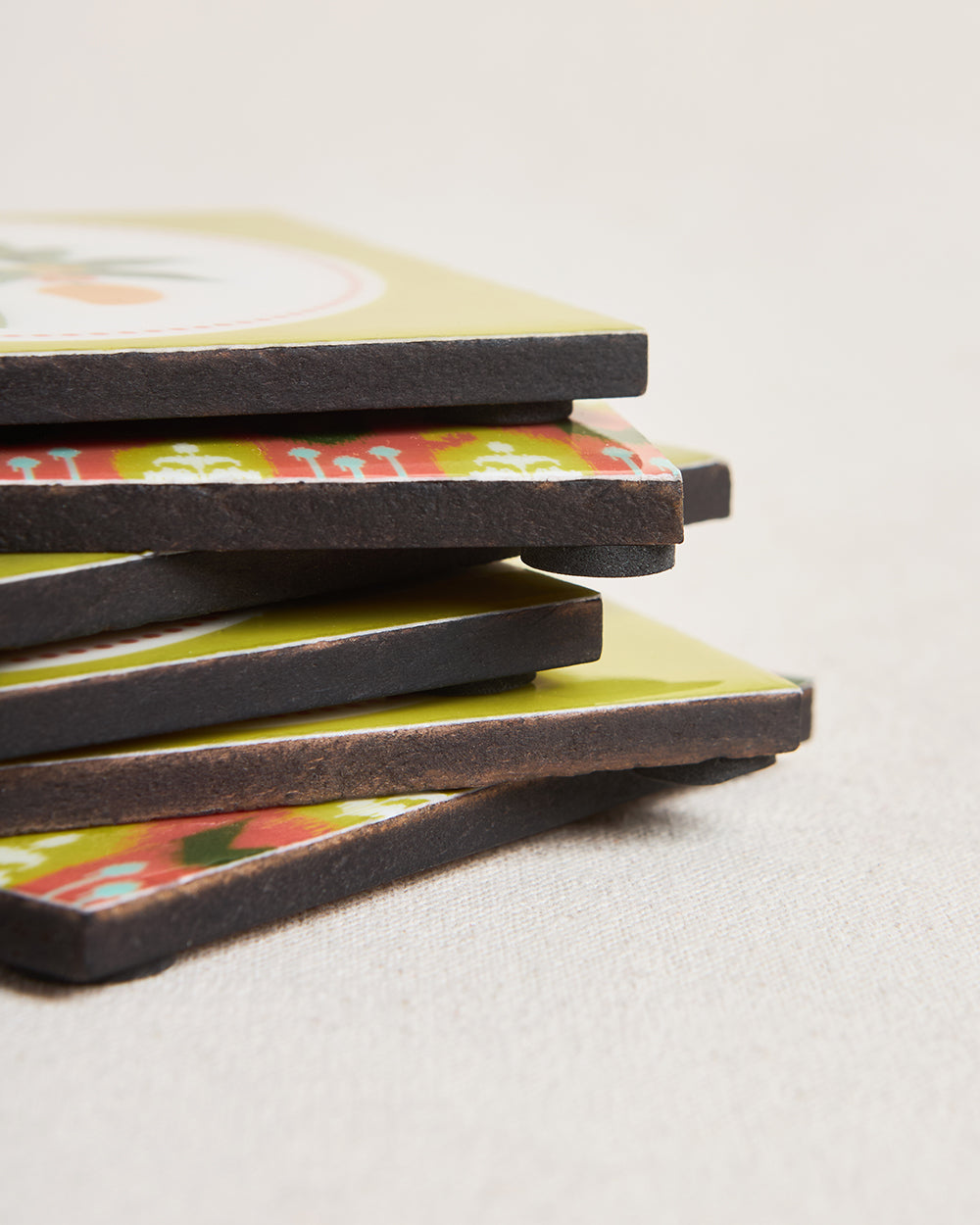 Serenade Wooden Coasters - Set of 6| Summer Serenade