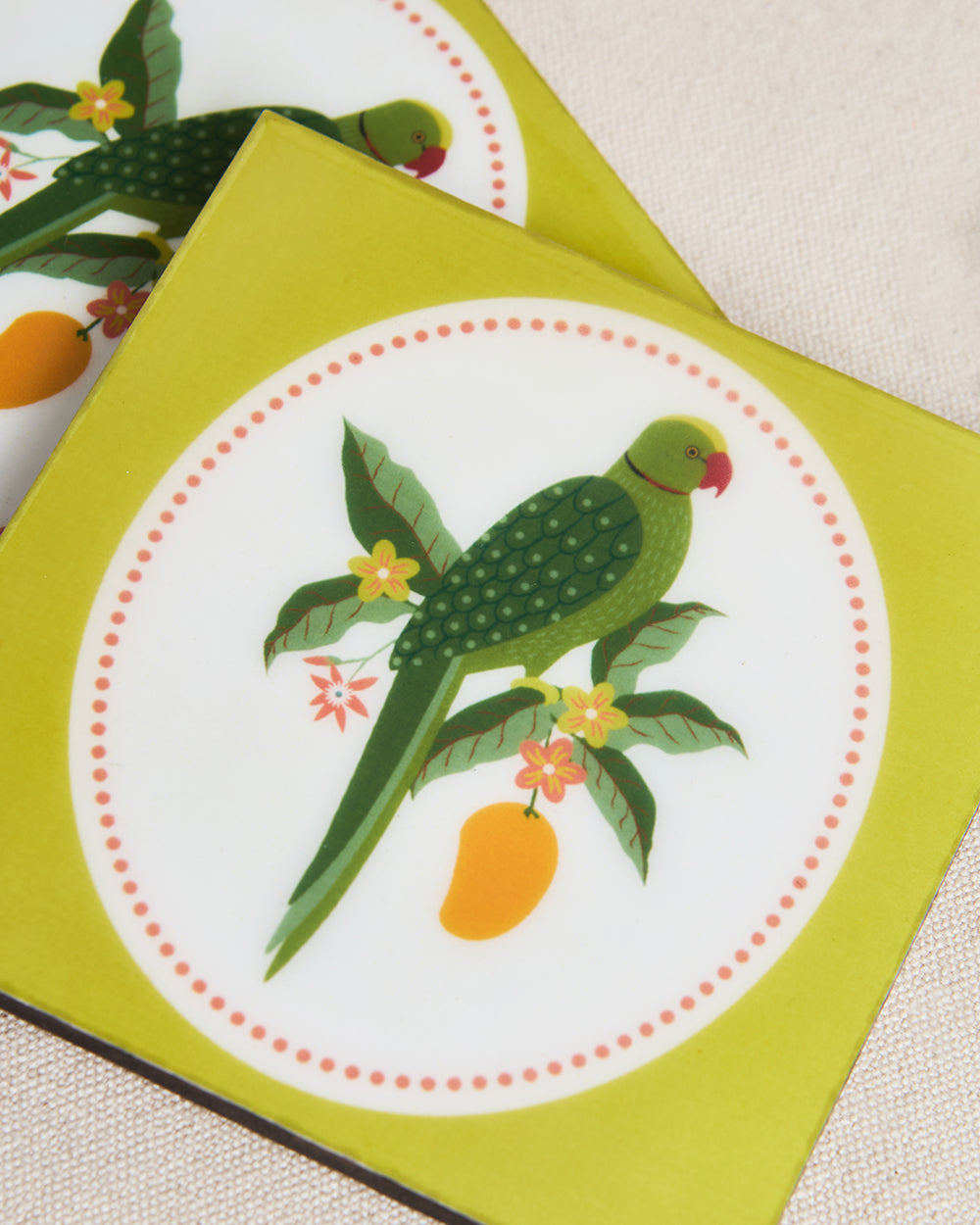 Serenade Wooden Coasters - Set of 6| Summer Serenade