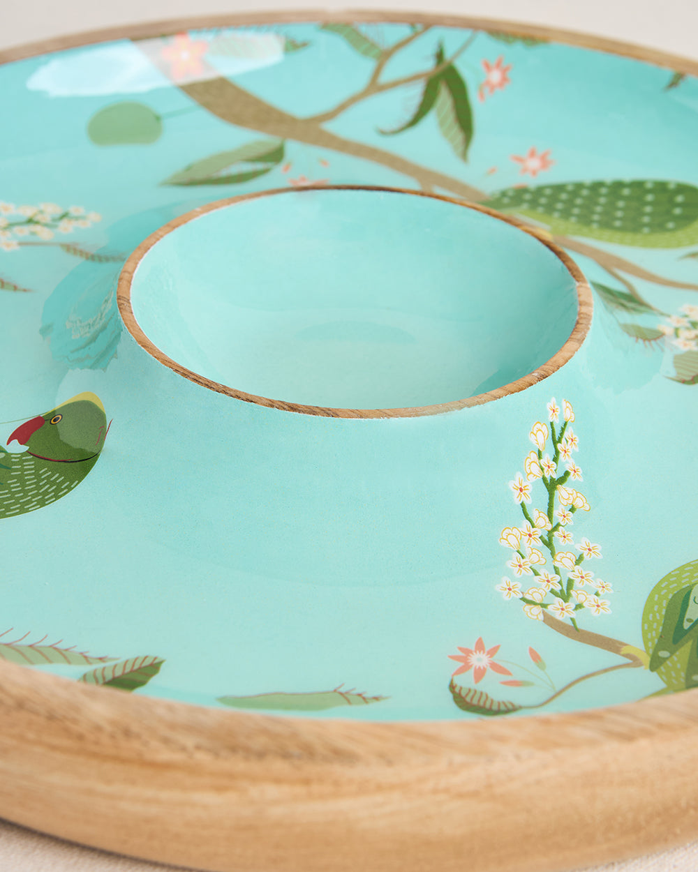 Serenade Wooden Dip Platter, 12"
