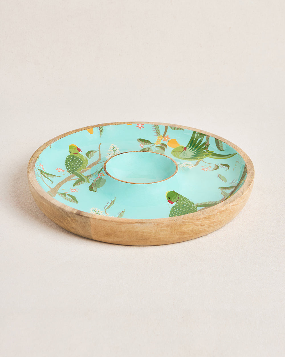 Serenade Wooden Dip Platter, 12"
