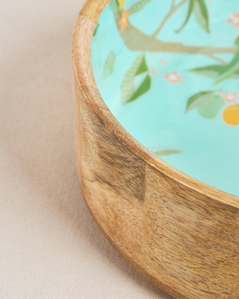 Serenade Wooden Bowl, 10"| Summer Serenade