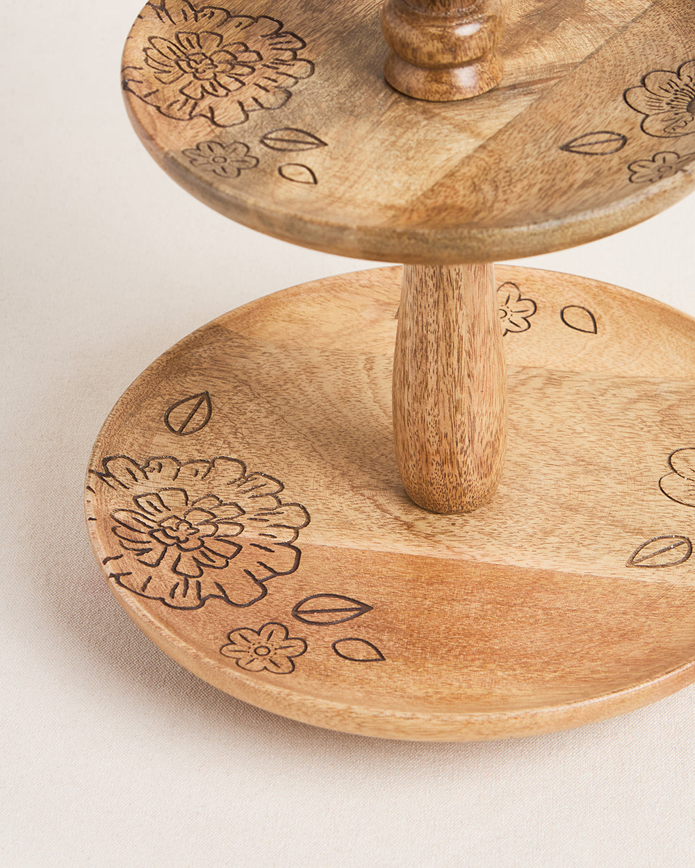 Farmhouse Wooden Serveware Stand| Summer Serenade