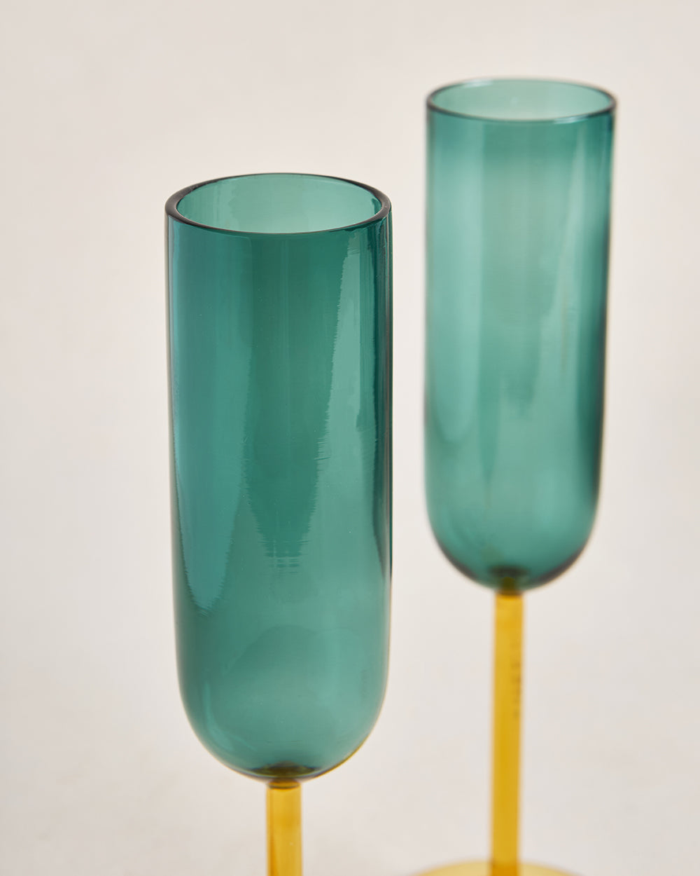 Cove Flute Glass Gift Set - Set of 2 | 270 ml | Summer Serenade