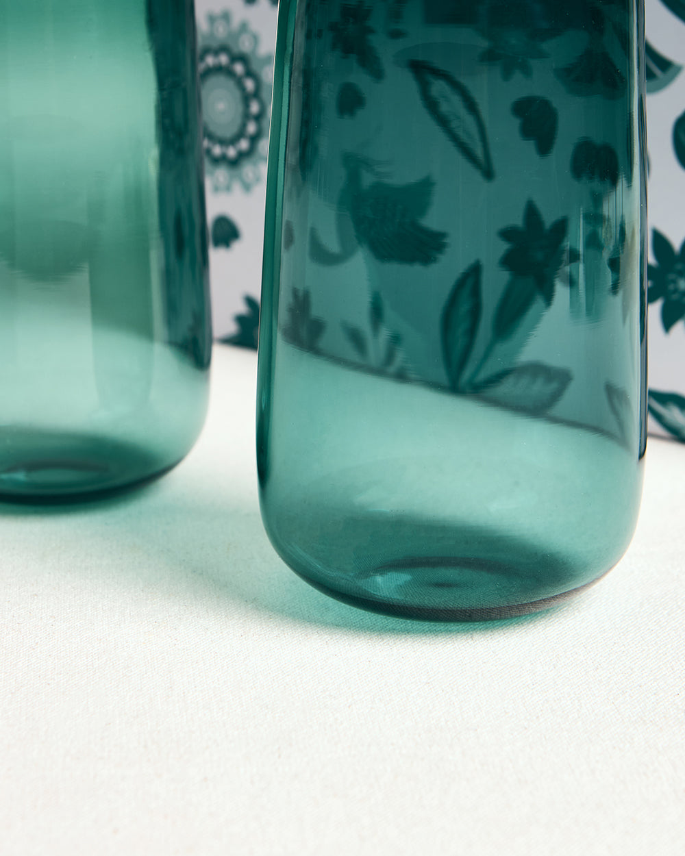 Cove Glass Tumblers Gift Set - Set of 2 | 580 ml | Summer Serenade