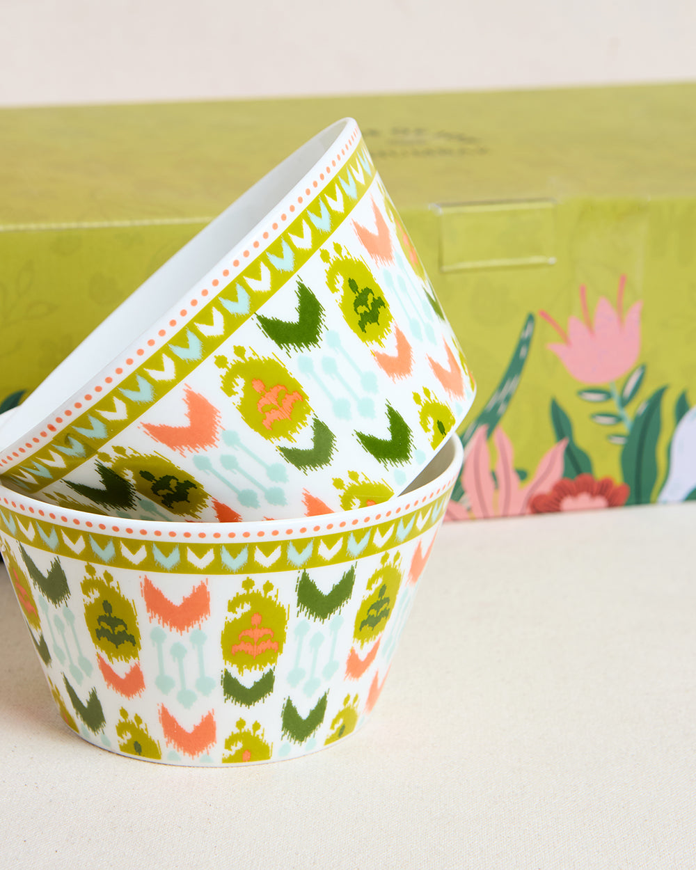 Ikat Paisley Bowls Gift - Set of 2