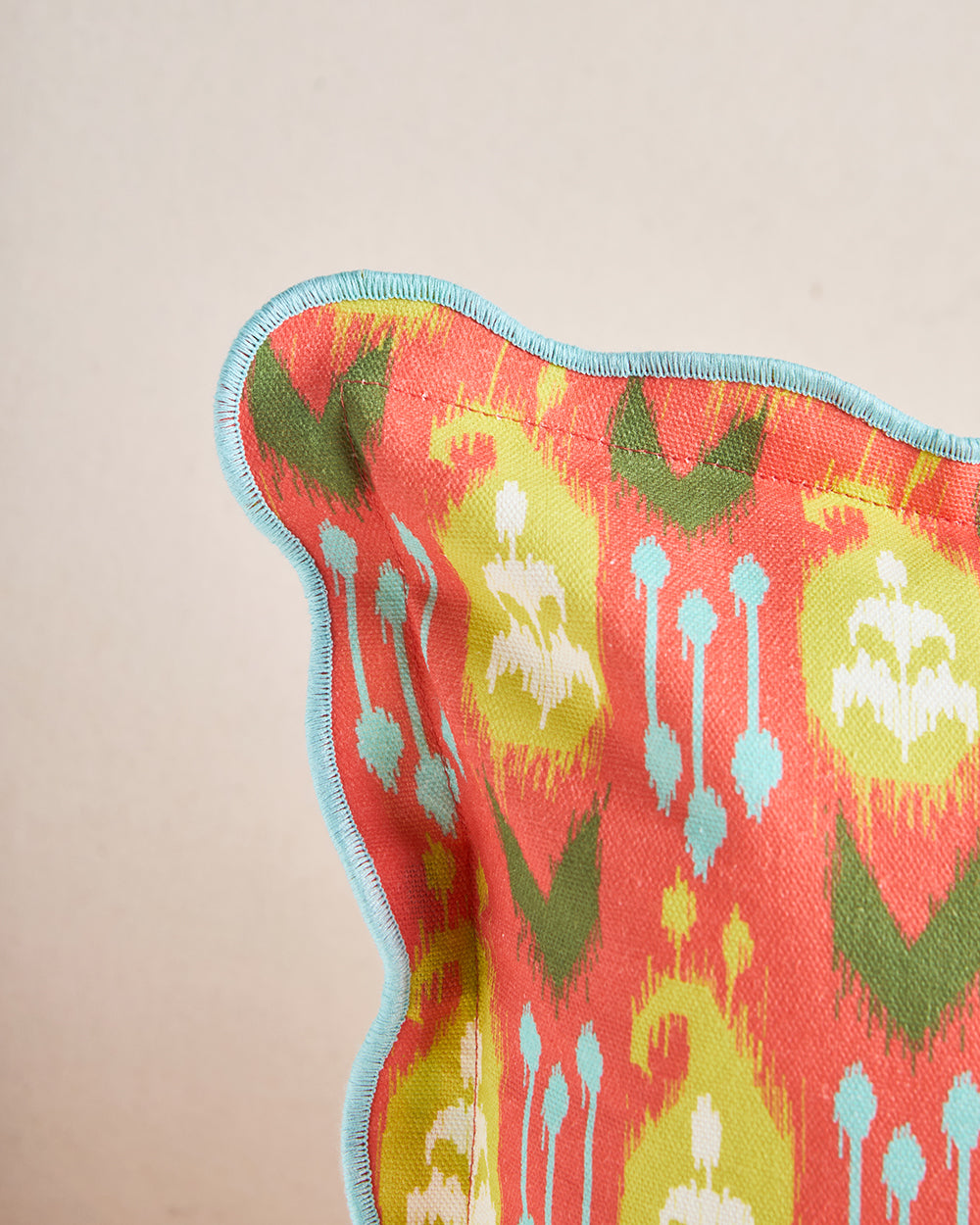 Ikat Paisley Cushion Cover, 20"| Summer Serenade