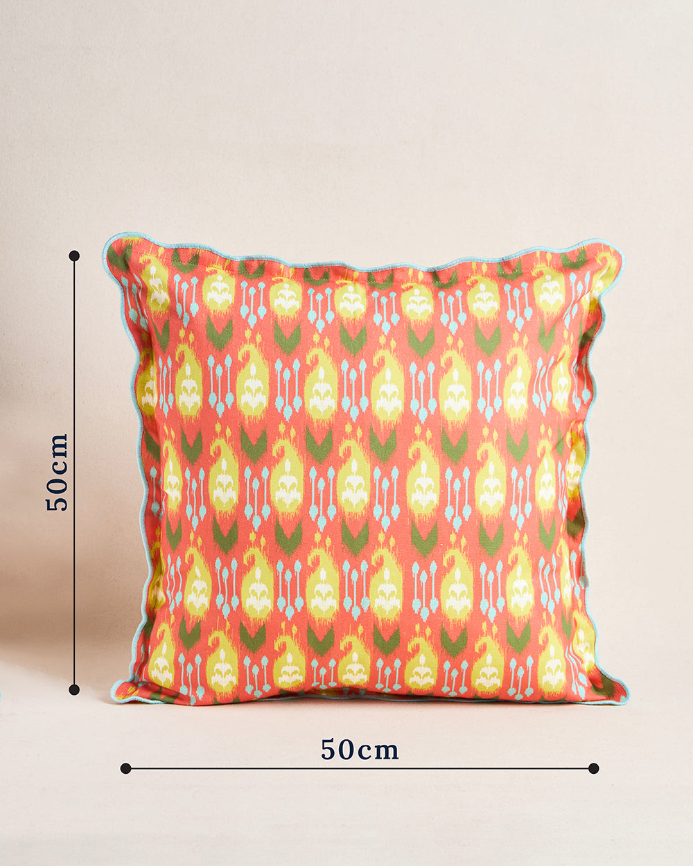 Ikat Paisley Cushion Cover, 20"| Summer Serenade