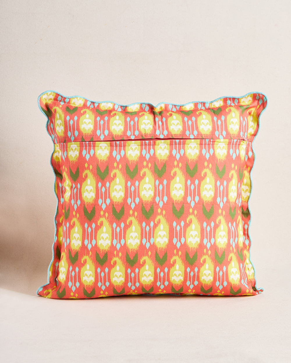 Ikat Paisley Cushion Cover, 20"| Summer Serenade
