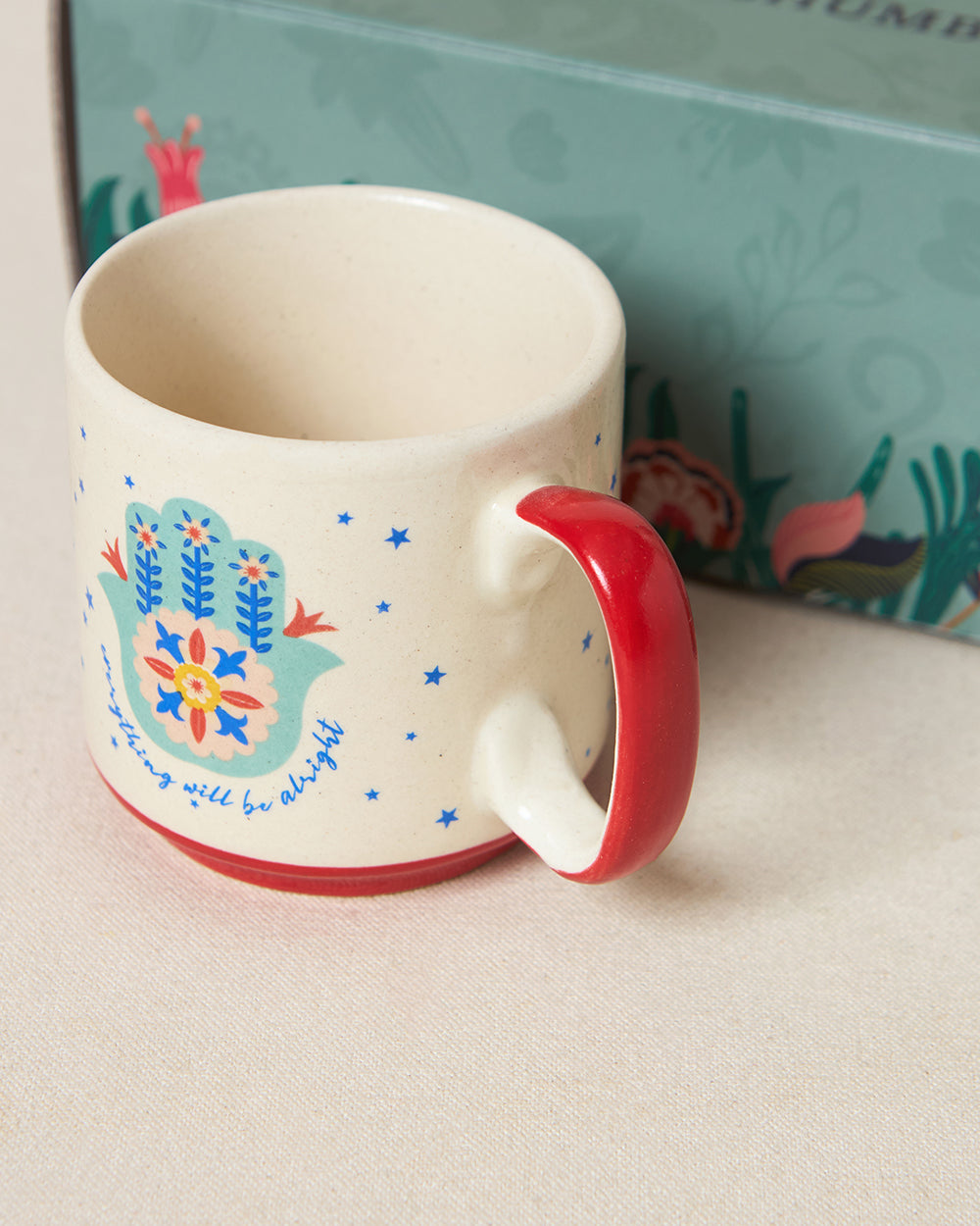 Hamsa Mugs Duo , Gift Set of 2 | Comes in a Gift Box