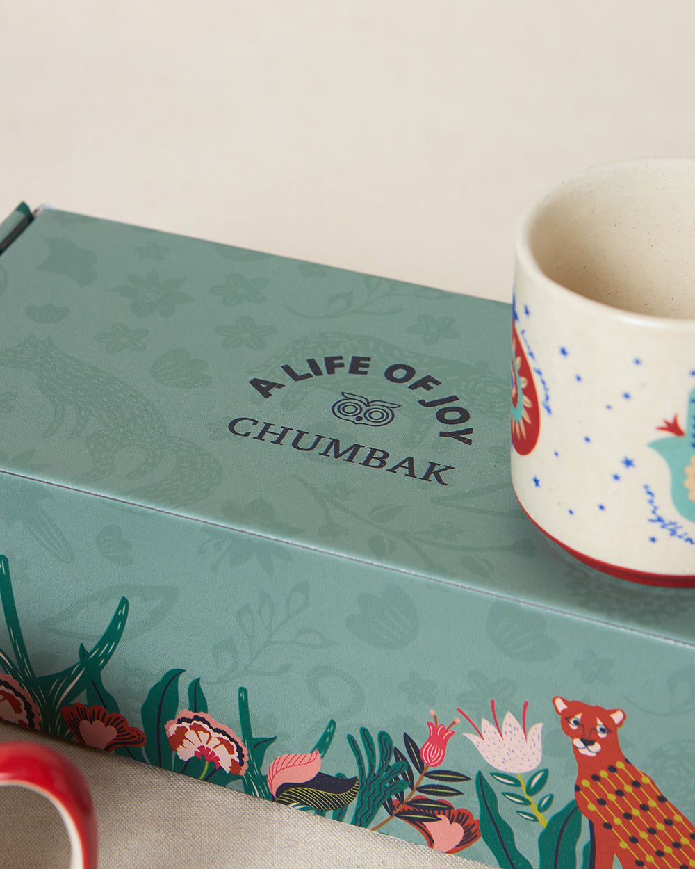 Hamsa Mugs Duo , Gift Set of 2 | Comes in a Gift Box