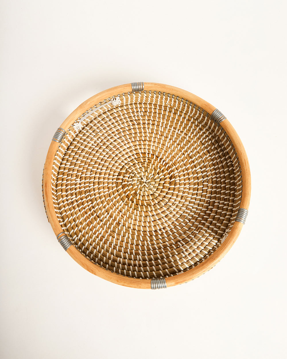 Bali Seagrass Tray, Grey - 40 cm