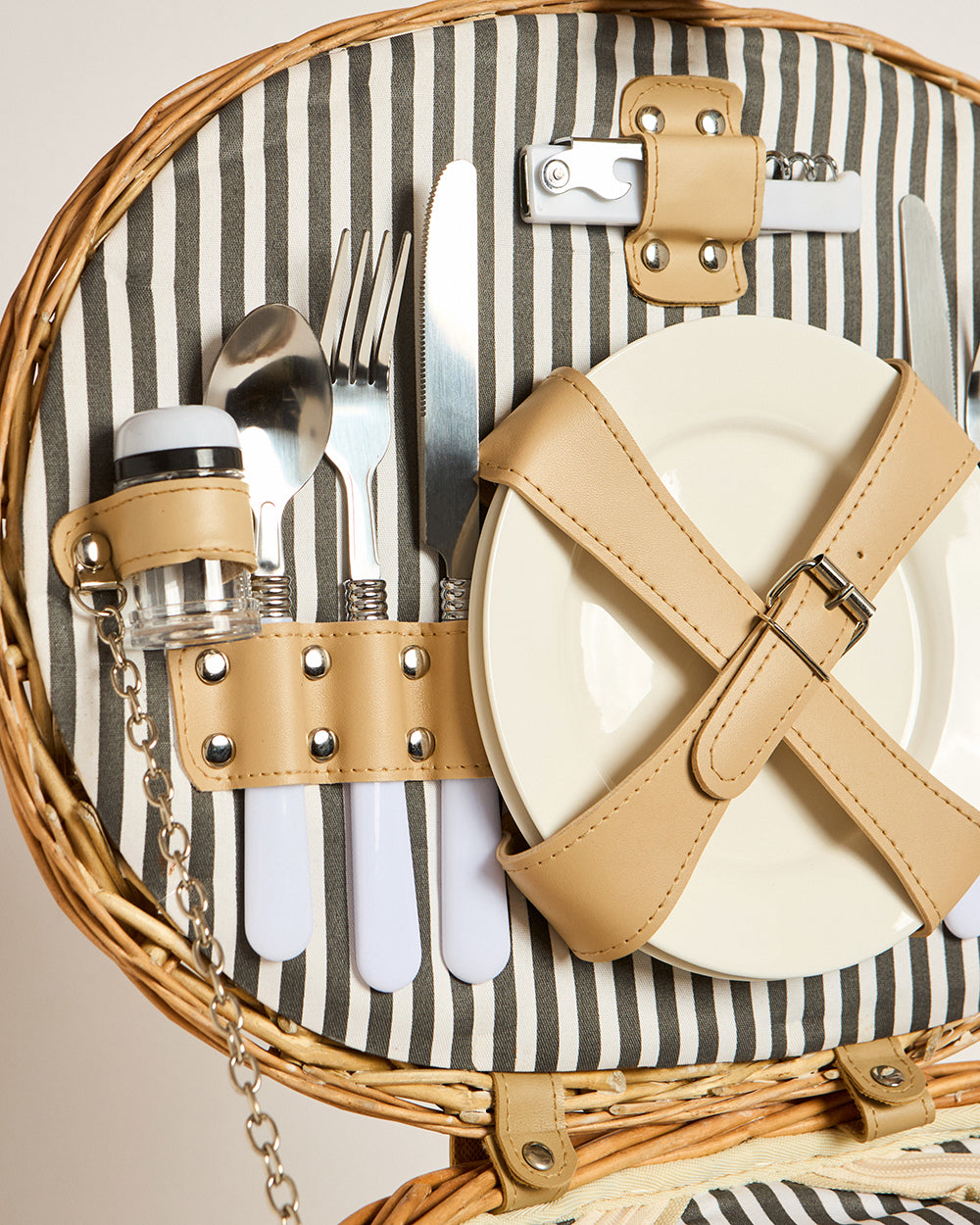 Bali Picnic Basket with Cutlery Set