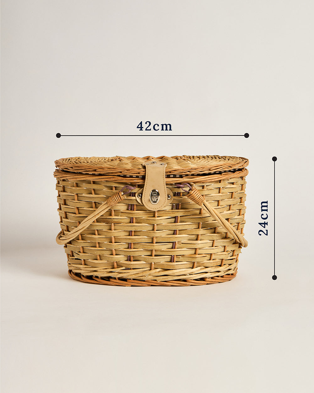 Bali Picnic Basket with Cutlery Set