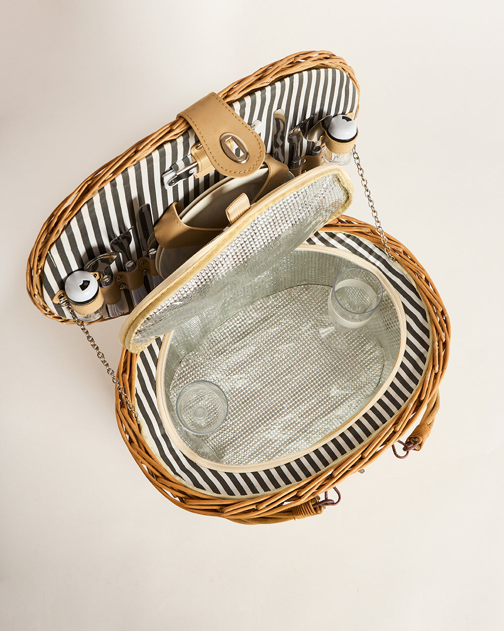 Bali Picnic Basket with Cutlery Set