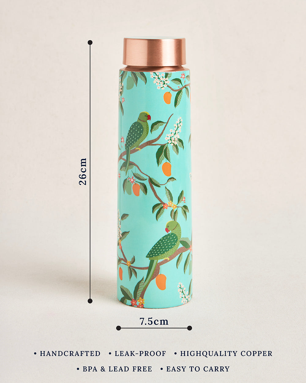 Serenade Copper Bottle, 950 ml|Summer Serenade